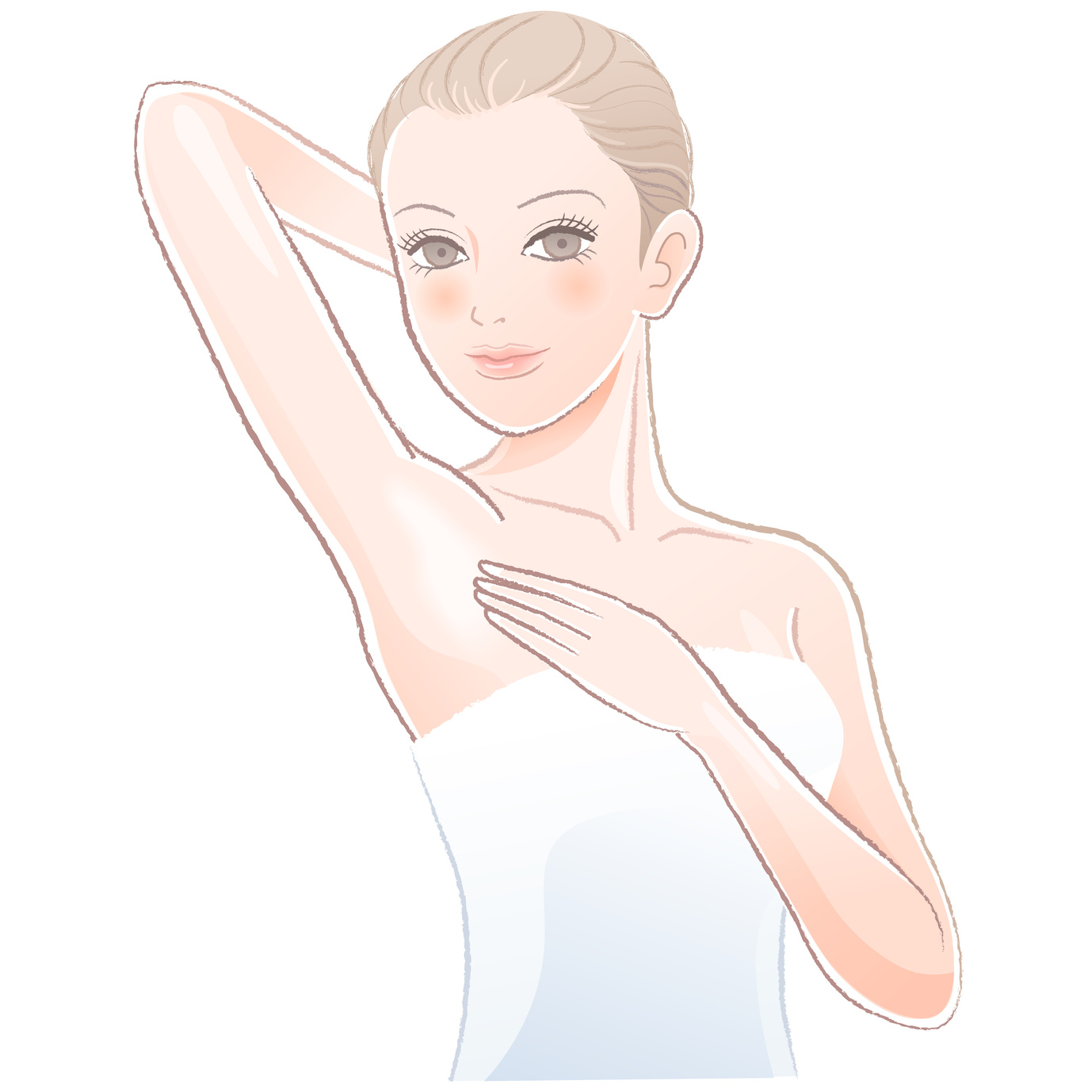 美女の美しいたたずまい