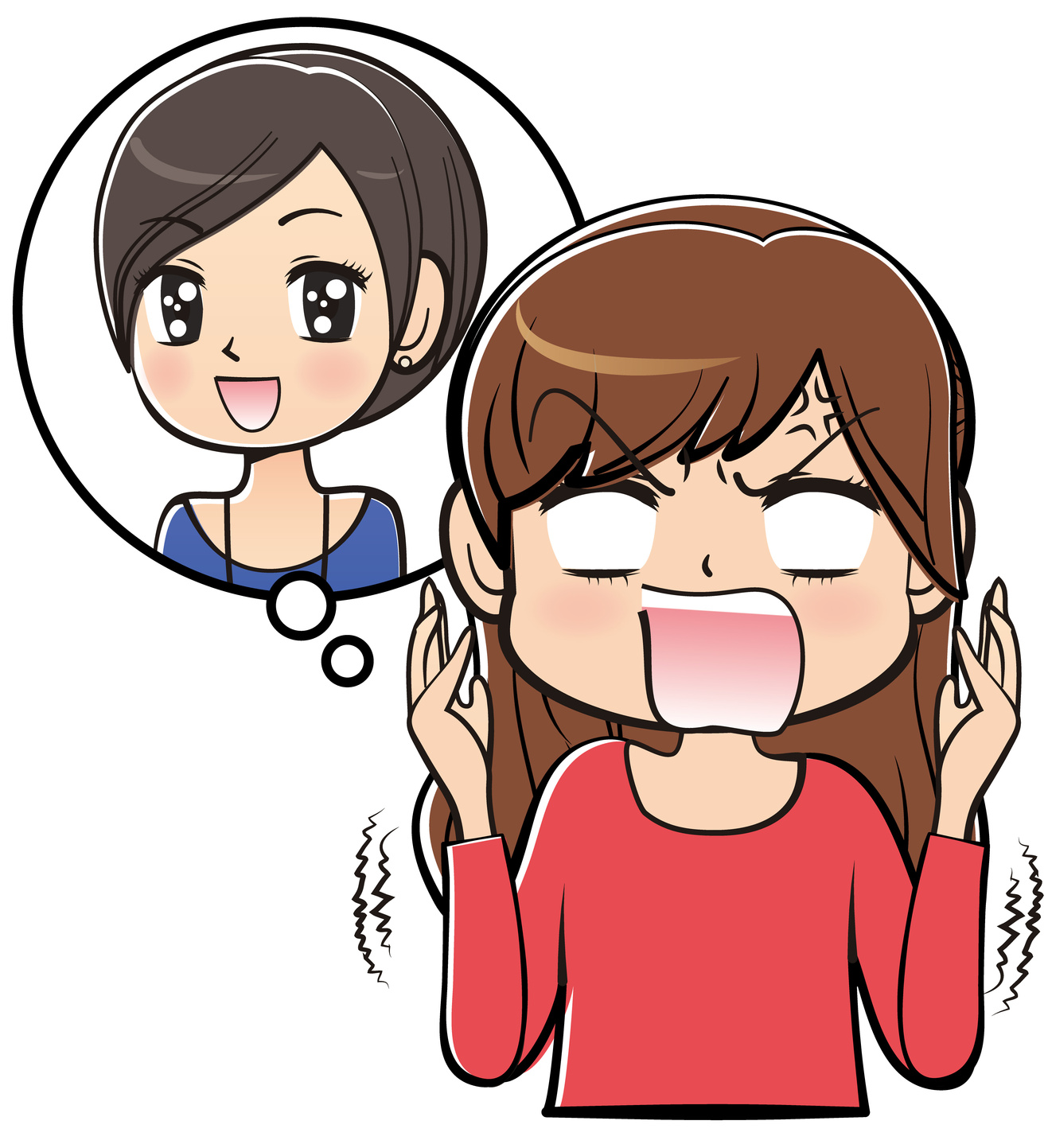 苛立つ女性